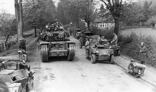 Wiltshires on Lubeck Road 1945 | Wiltshires in pursuit of We… | Flickr