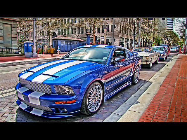Ford Mustang 45th Anniversary Rolling Tribute - HDR Topaz Adjust