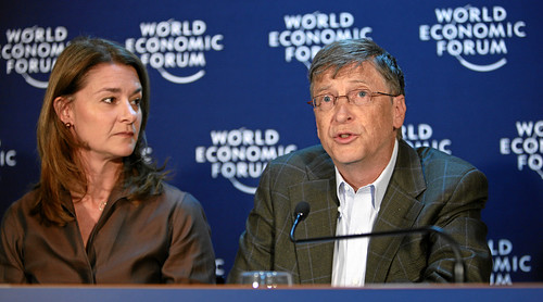 Melinda French Gates, Bill Gates - World Economic Forum Annual Meeting Davos 2009