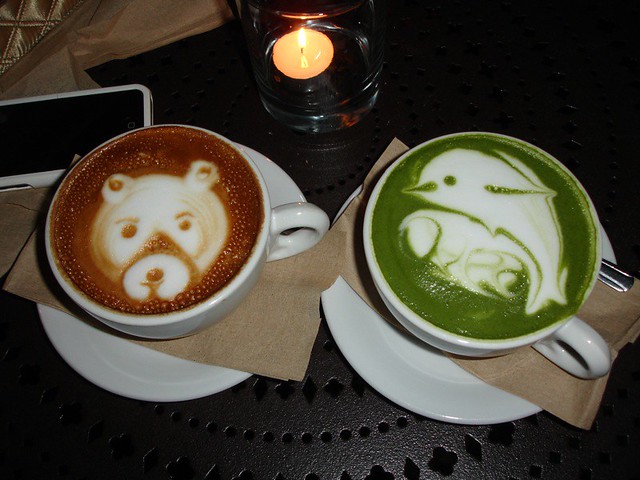 Urth Cafe bear and dolphin! <3