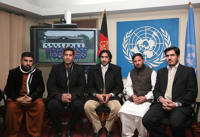 29 January 2009: Supporting Afghanistan's cricket team in Argentina.