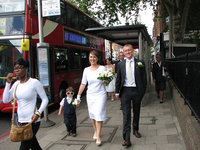 Elizabeth & Peter Arrive On The No.19 Bus