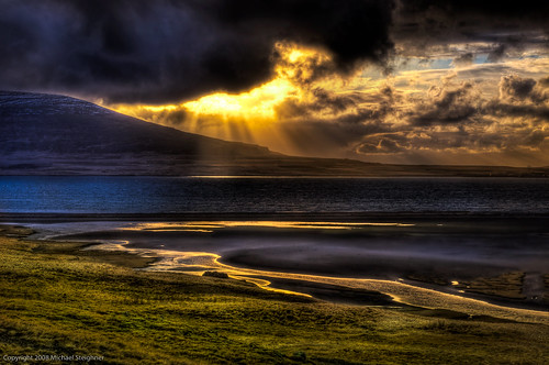 The sun finally make a grand appearance in Iceland by MDSimages.com