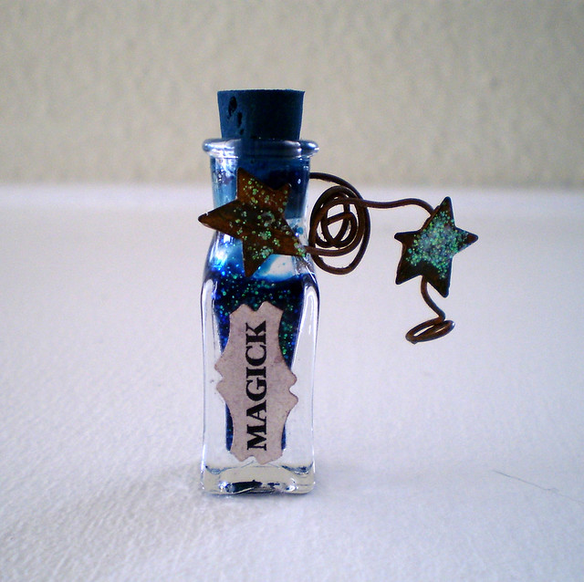 Magic with Stars Miniature Enchanted Bottle