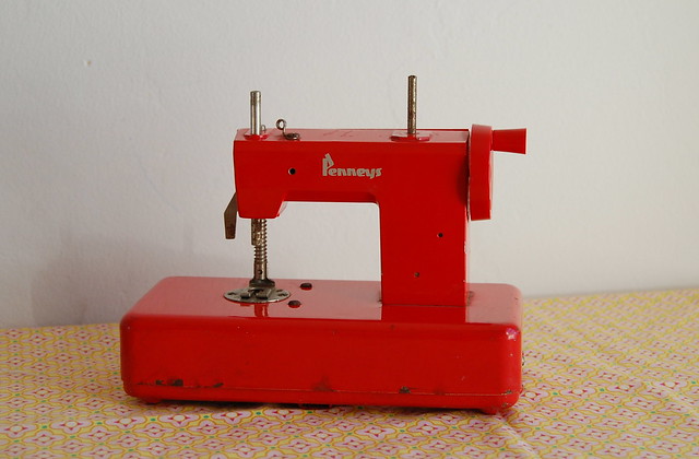 vintage toy sewing machine