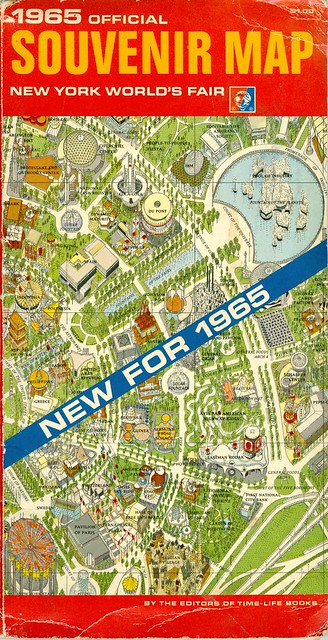 Souvenir Map 1964-1965 New York World's Fair 1965 Edition