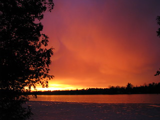 Sunset on Oak Lake