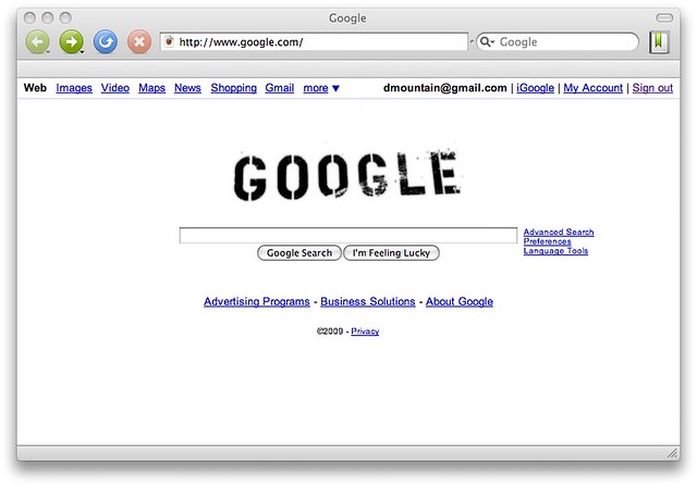 Google Blek le Rat Doodle