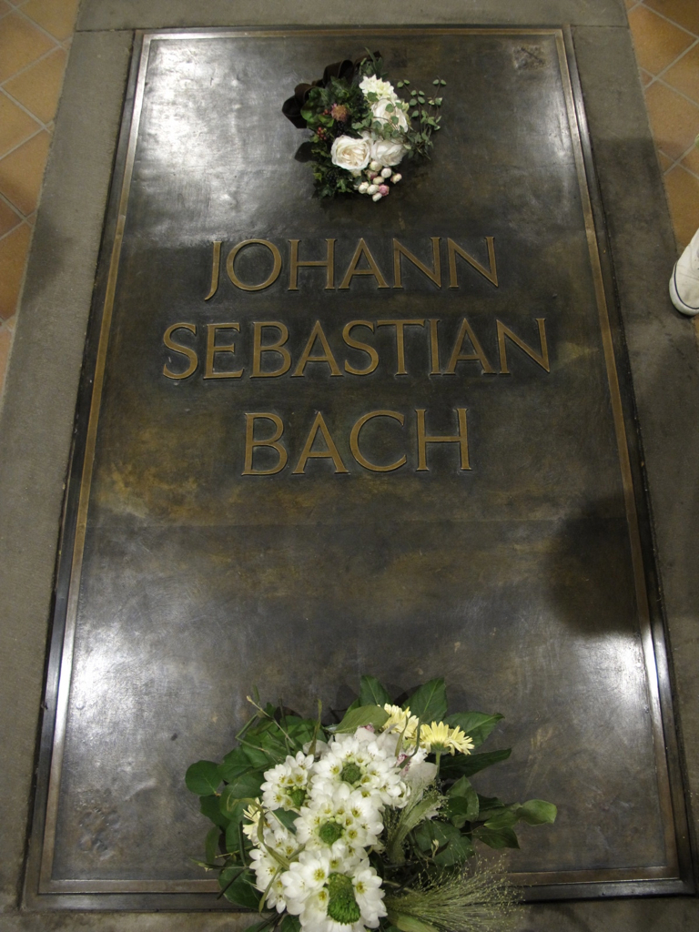 J. S. Bach's tomb in St. Thomas church in Leipzig