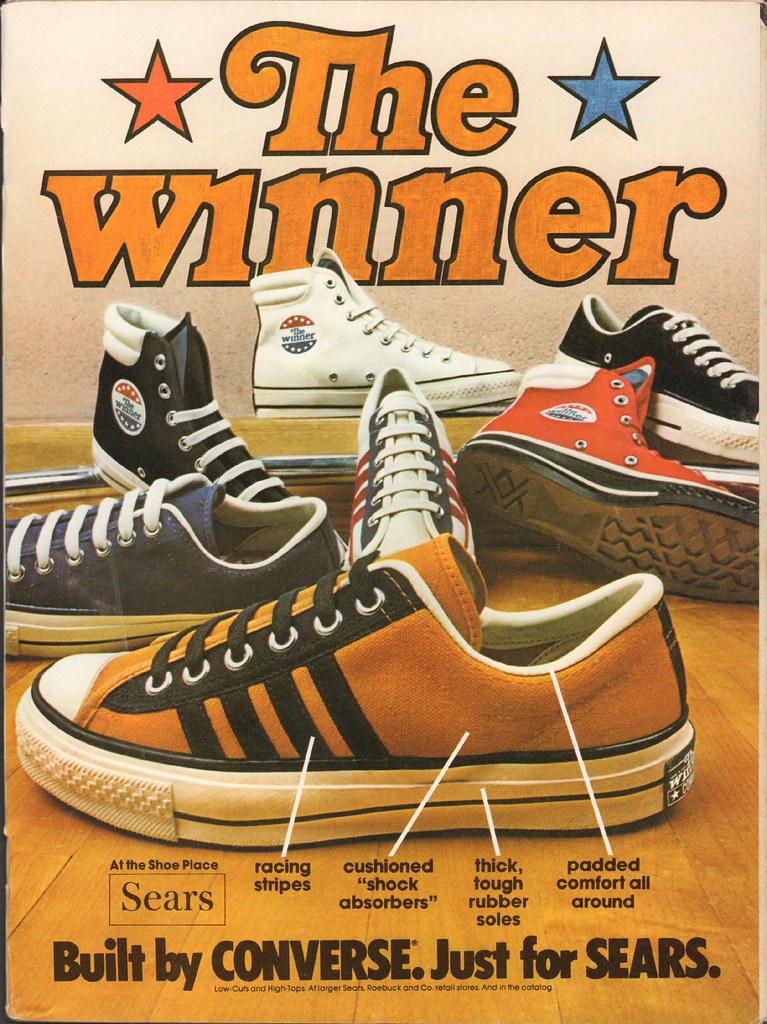 1974 Sears Converse Tennis Shoes Advertisement Motor Trend… | Flickr