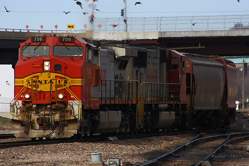 Westbound BNSF Loaded Grain Train at Kansas City, MO | Flickr