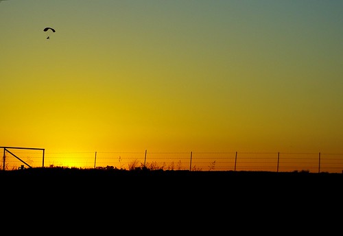 sunset fence parasail arkansas ultralight
