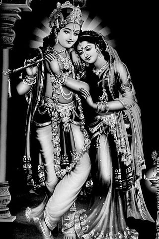Krishna & Radha - B&W | iPhone/iPod Touch Background/Wallpap… | Flickr