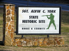 Entrance to Alvin C York Historic Site