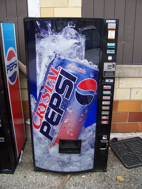 Rare Crystal Pepsi Vending Machine