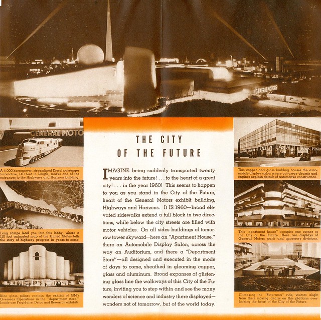The General Motors Exhibit Building - New York World's Fair - Highways and Horizons 1939