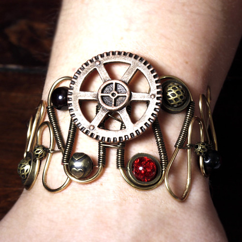 Steampunk Jewelry Bracelet made by CatherinetteRings | Flickr