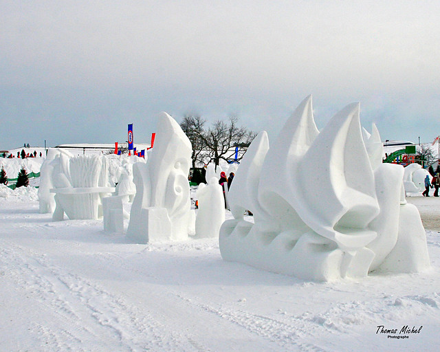 Snow sculpture contest