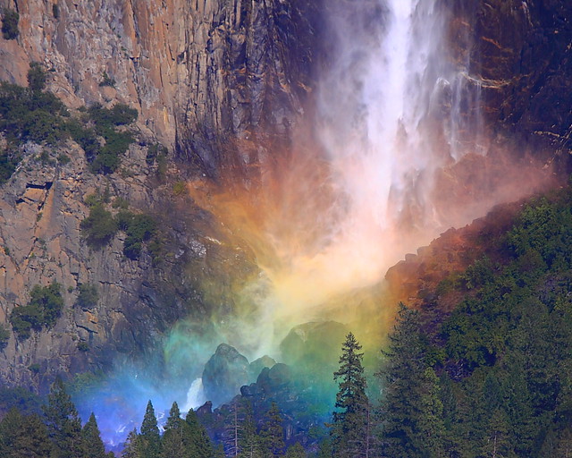 IMG_1811 Rainbow by Bridalveil Falls, Yosemite National Park