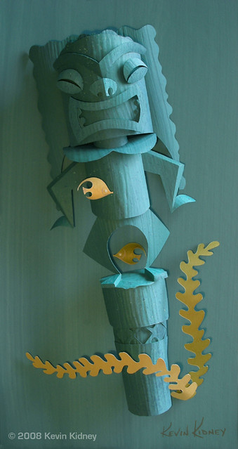 Paper Sculpture Illustration by Kevin Kidney