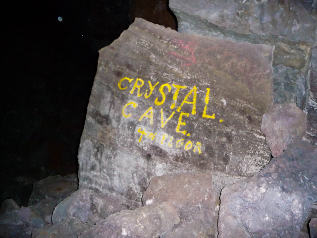 Cave Graffiti? Crystal Ice Cave, Lava Beds National Monument