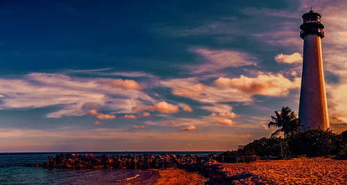 keybiscayne florida unitedstates sunset billbaggscape miamifl seashore seascape sea beachscape blue walking waterways lighthouse