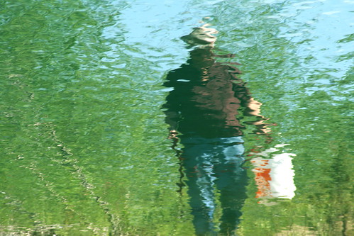 Water Art: Man with a pail by peggyhr