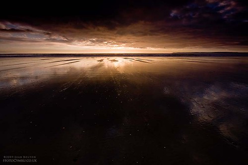 ocean sunset sea reflection beach wales coast cymru coastal aberavon porttalbot seanbolton coastine ffotocymrucouk