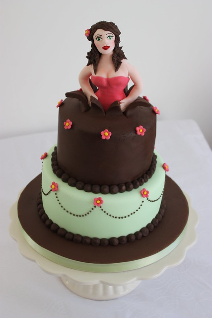 'Woman Jumping Out of a Cake' Cake