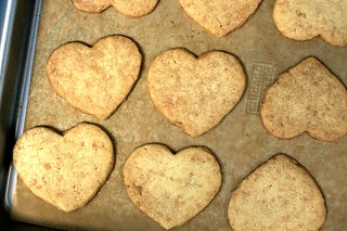 toasted coconut shortbread hearts | by smitten kitchen