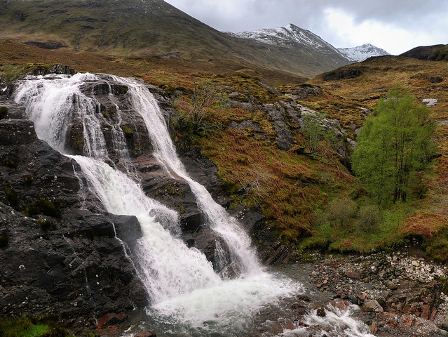 Waterfalls at the Pass of Glen Coe