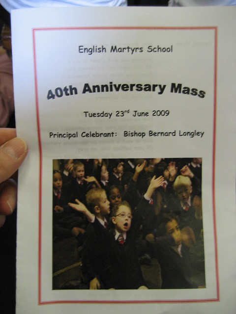 English Martyrs 40th Anniversary Mass