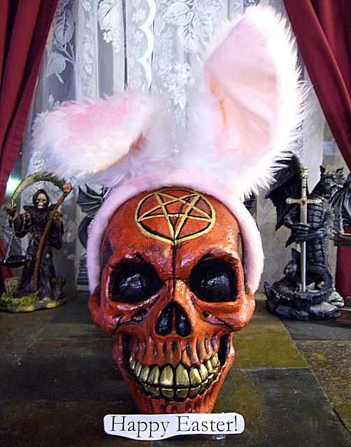 Skull-Bunny by Denise A. Wells