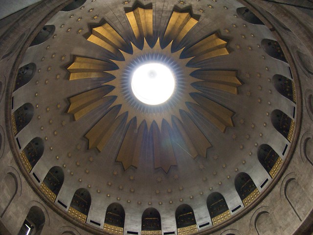 The top of the Holy Sepulchre in Jerusalem