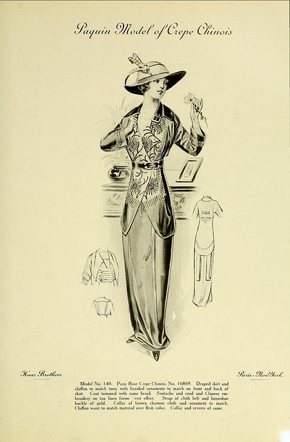 Fashion of 1913 - Paquin Model of Crepe Chinois