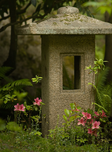 Japanese Garden Stone Lantern Seattle Wa Margret Maria