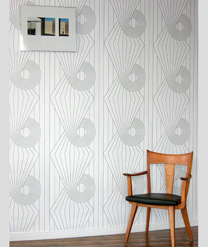 Modern wallpaper: Black + white geometric graphic