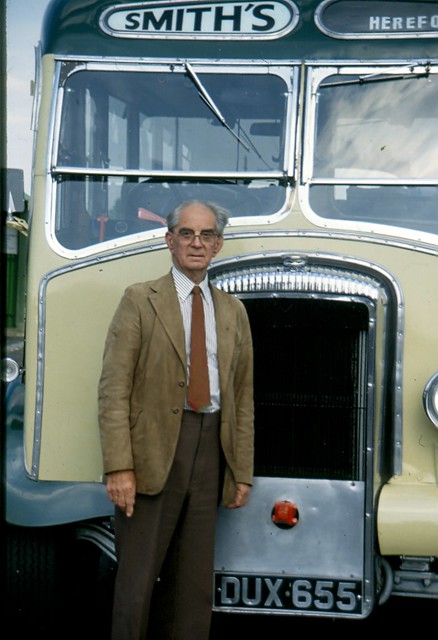 Mr Harold Smith with DUX655 new to his fleet in 1948