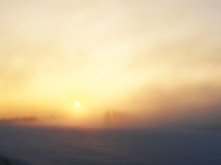 Fog Sunrise