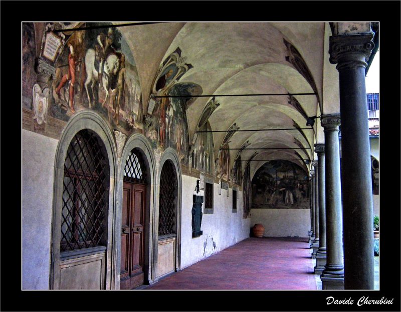 Firenze Chiostro del Convento di Ognissanti by Davide Cherubini