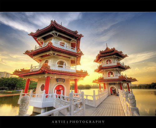 The Pagodas at the Singapore Chinese Garden :: HDR by :: Artie | Photography ::