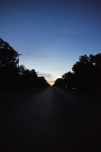 road sunset silhouette texas fredericksburg