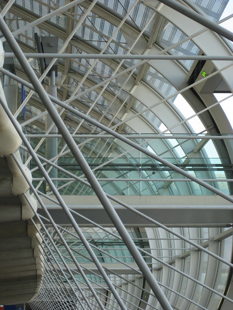 CDG airport walkway