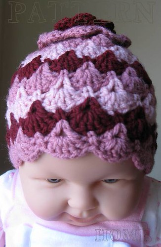 3 color BEANIE with BROOSH | by PatternHome
