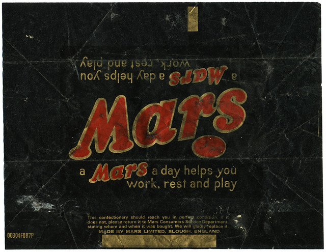 UK - Mars candy bar wrapper - no price - 1970's - a photo on Flickriver