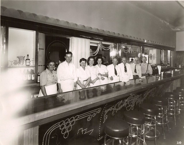 Staff of the Village Cafe, circa 1940s, Warren Ohio.