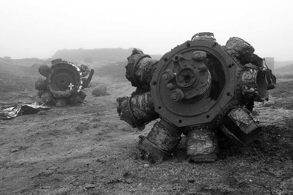 B29 Superfortress wreckage on Bleaklow