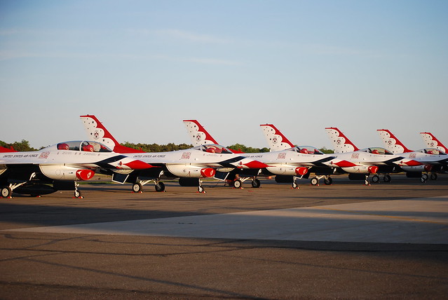 USAF Thunderbirds on Memorial Day