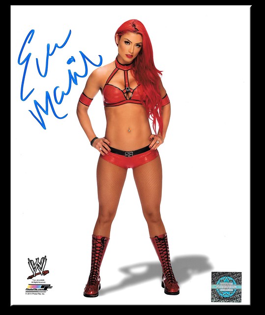 Eva Maria Autographed 2014 WWE PhotoFile Promo Photo