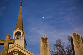 st. ignatius church & moonrise